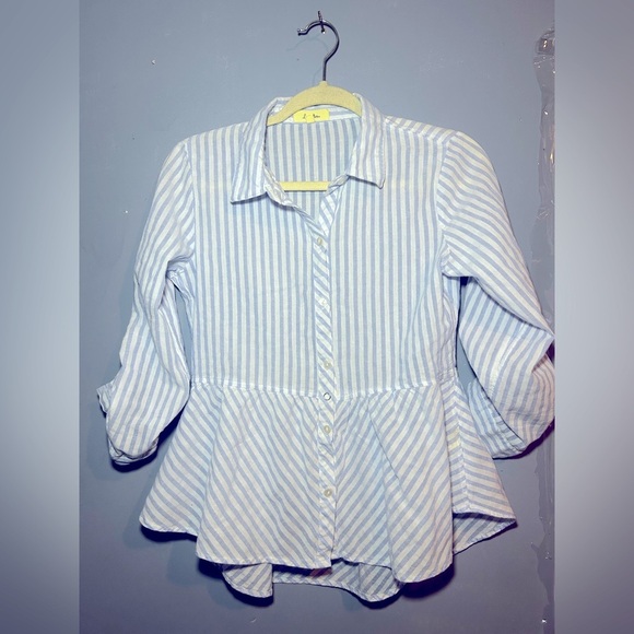 Love Notes button up flared up waist, size medium - Picture 1 of 4